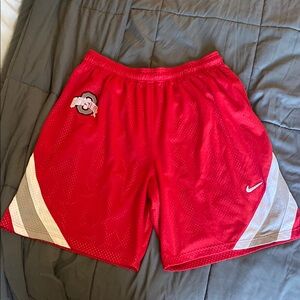 Ohio State Nike Red and Gray Basketball Shorts - Mike Conley Jr. Era